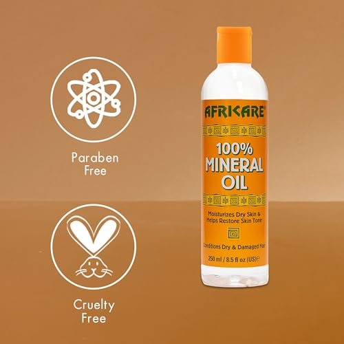 COCOCARE Africare 100% Mineral Oil - Fragrance Free Pure Oil for Skin and Scalp Care - 8.5 Fl Oz - görsel 12