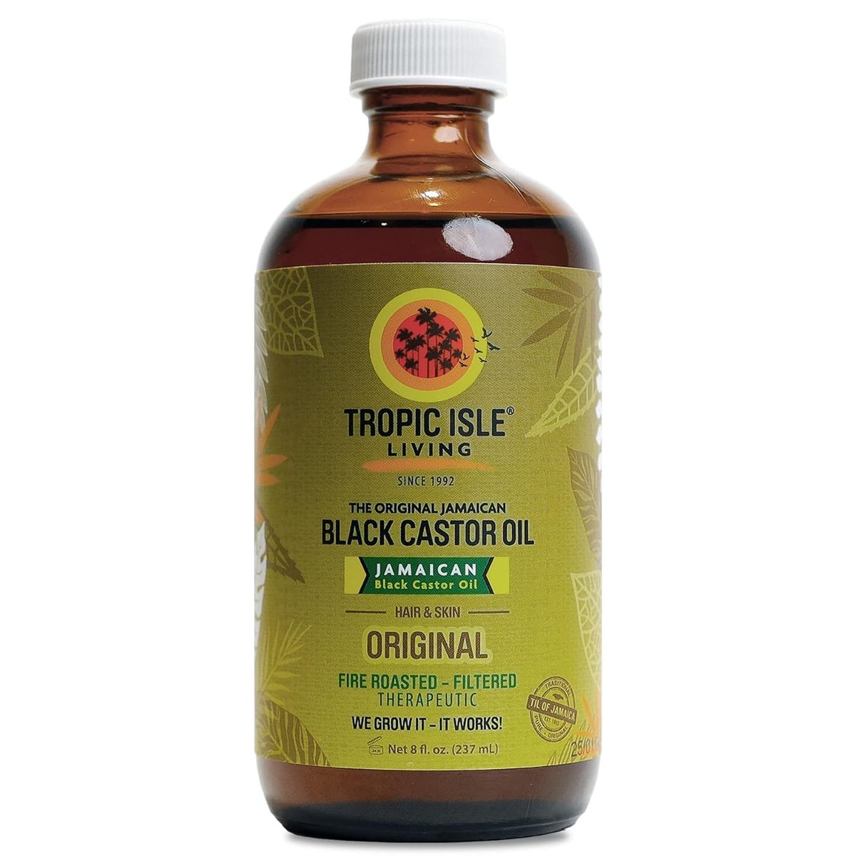 Tropic Isle Living Jamaican Black Castor Oil 8oz – Natural Hair Growth Oil, Skin & Nail Moisturizer - görsel 1