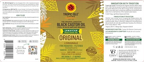 Jamaican Black Castor Oil 59ml – Rich in Vitamin E, Omega Fatty Acids & Minerals for Hair Growth, Skin Conditioning, Eyebrows & Eyelashes - görsel 10