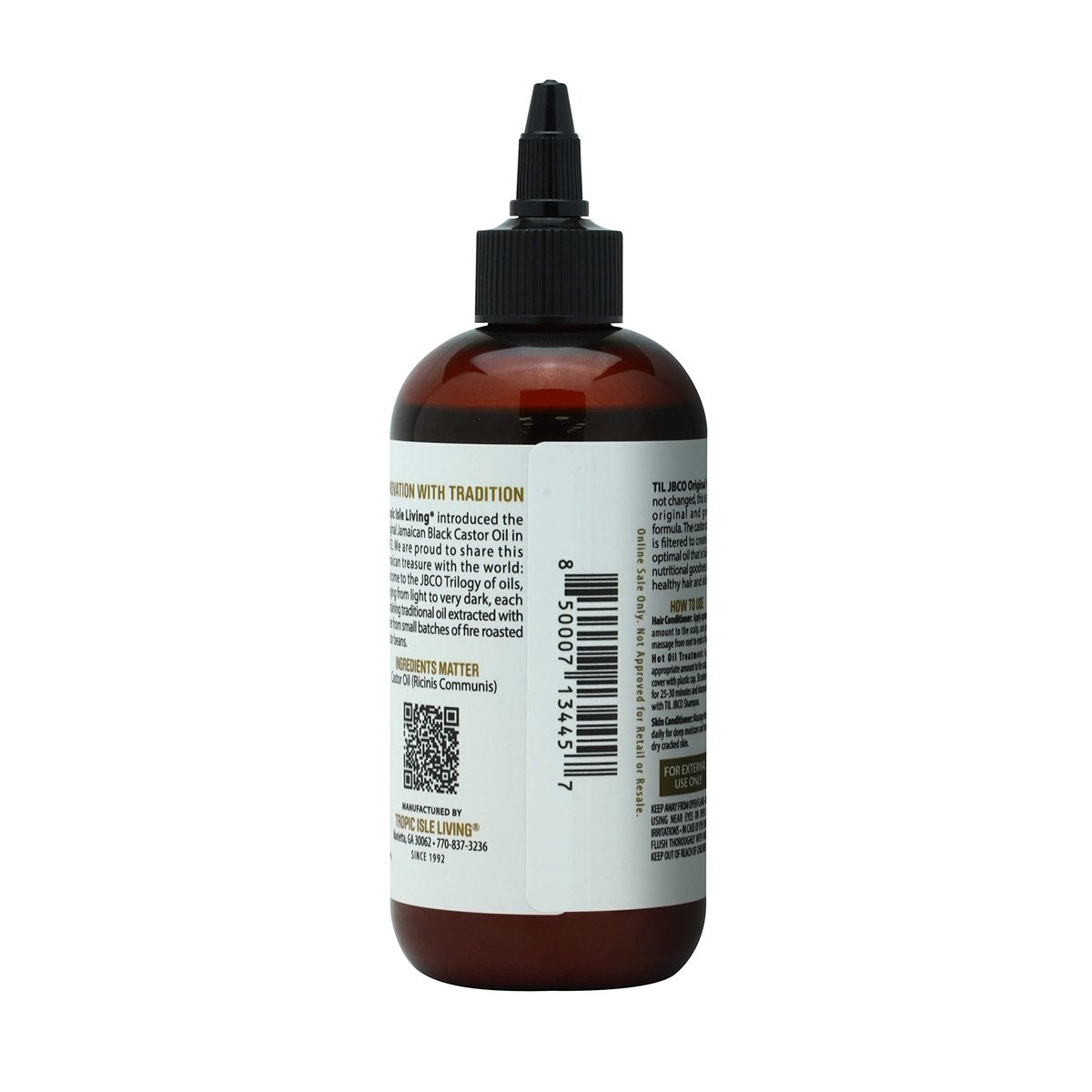 Tropic Isle Living Jamaican Black Castor Oil 8oz – Natural Hair Growth Oil, Skin & Nail Moisturizer - görsel 13