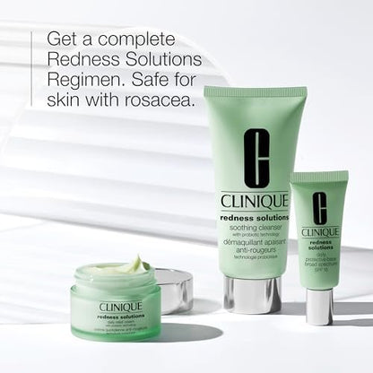 Clinique Redness Solutions Redness Regimen Skincare Set – Soothing Cleanser, Daily Relief Cream, and Protective Base SPF 15 Avelisse