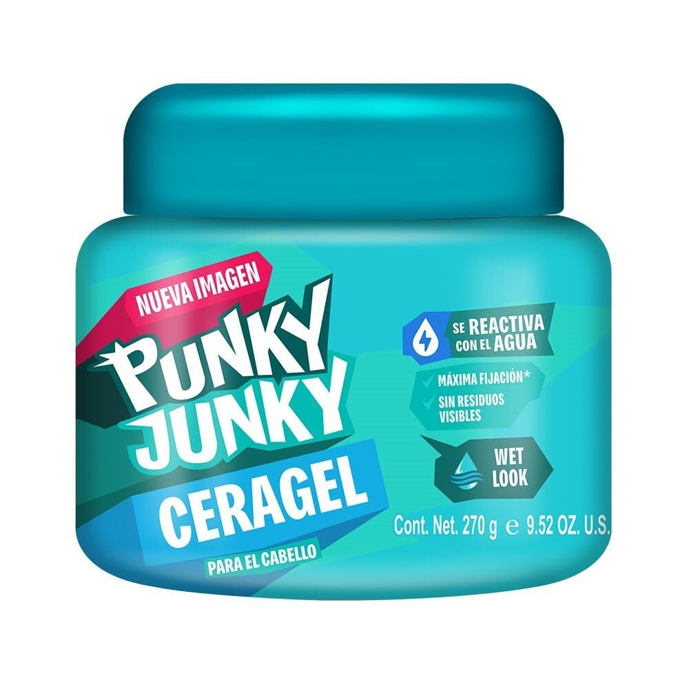 Punky Junky Cera Gel Fx Brillante Gel Wax - 9.52 oz Wet Look Hold Avelisse