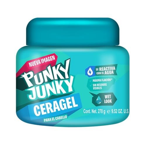 Punky Junky Cera Gel Fx Brillante Gel Wax - 9.52 oz Wet Look Hold Avelisse