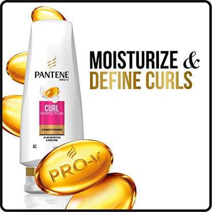 Pantene Pro-V Curl Perfection Conditioner for Curly Hair, 24 Fl Oz (Pack of 3)