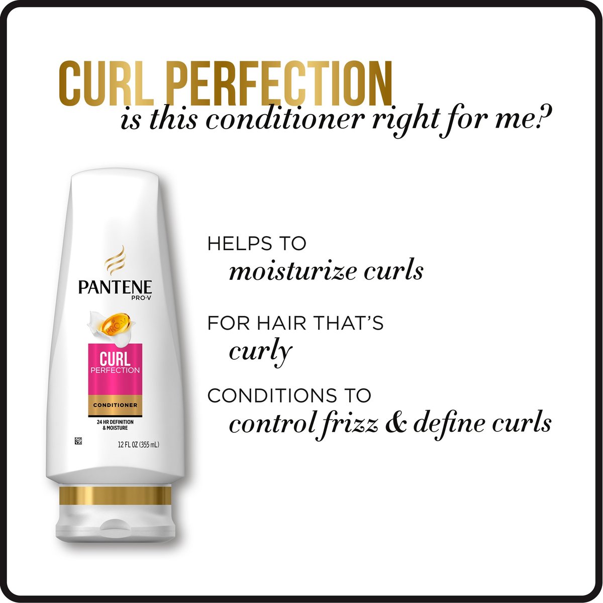 Pantene Pro-V Curl Perfection Conditioner for Curly Hair, 24 Fl Oz (Pack of 3) - görsel 9