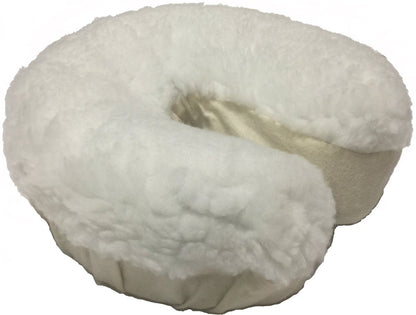 Therapist's Choice Massage Table Fleece Face Cover - White, Polyester, 1 Pack