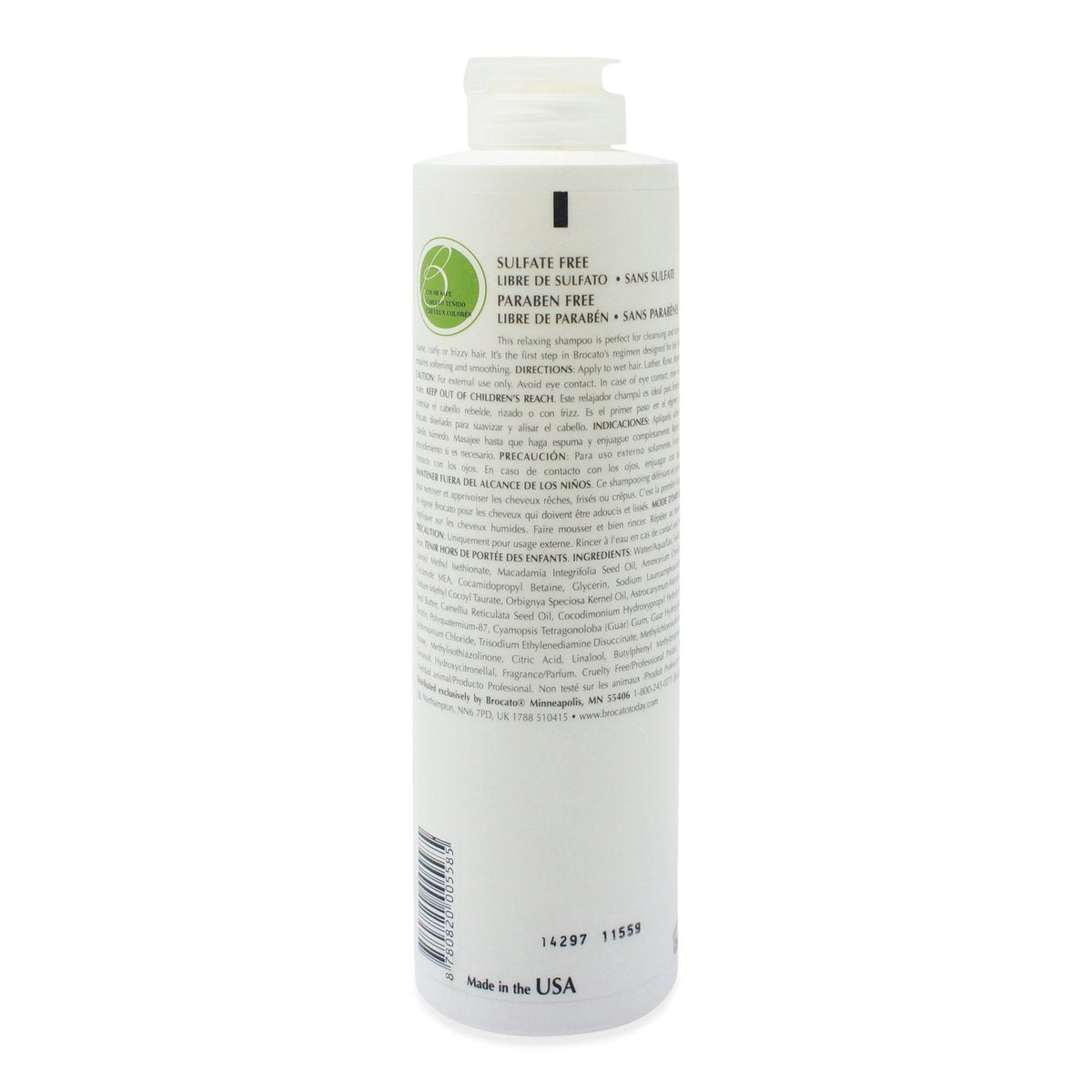 Brocato Curlinterrupted Smoothing & Hydrating Shampoo, 10 oz – Sulfate-Free Moisturizing Shampoo for Curly Hair - görsel 3