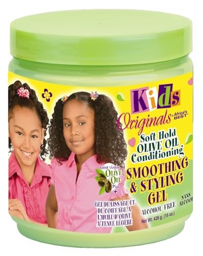 Originals by Africa's Best Soft Hold Olive Oil Conditioning Smoothing & Styling Gel, 15oz Jar Avelisse