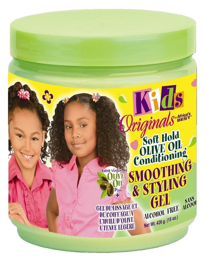 Originals by Africa's Best Soft Hold Olive Oil Conditioning Smoothing & Styling Gel, 15oz Jar Avelisse