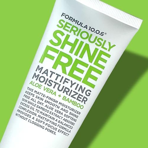 FORMULA 10.0.6 Seriously Shine Free Mattifying Moisturizer - 2.54 fl oz (75ml) - Oil-Free Face Moisturizer for Matte, Shine-Free Skin - görsel 12
