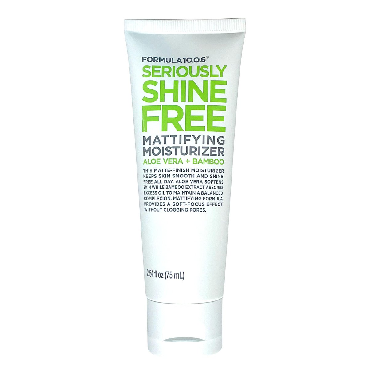 FORMULA 10.0.6 Seriously Shine Free Mattifying Moisturizer - 2.54 fl oz (75ml) - Oil-Free Face Moisturizer for Matte, Shine-Free Skin - görsel 1