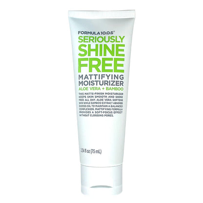 FORMULA 10.0.6 Seriously Shine Free Mattifying Moisturizer - 2.54 fl oz (75ml) - Oil-Free Face Moisturizer for Matte, Shine-Free Skin