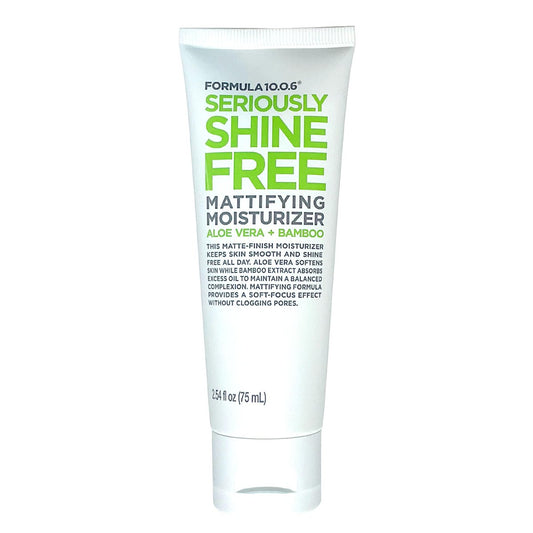 FORMULA 10.0.6 Seriously Shine Free Mattifying Moisturizer - 2.54 fl oz (75ml) - Oil-Free Face Moisturizer for Matte, Shine-Free Skin