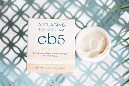 eb5 Anti-Aging Face & Neck Cream - Synergex Formula with Vitamins E, A, B5 & Oat Kernel Complex for Men and Women - 2 oz Avelisse