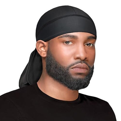 WavEnforcer 106 Snug Fit Do-Rag - Black (1 Pack)