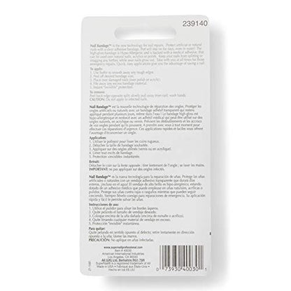 Nail Tek Super Nail Nail Bandage Instant Nail Repair – 30 Count Clear Patches