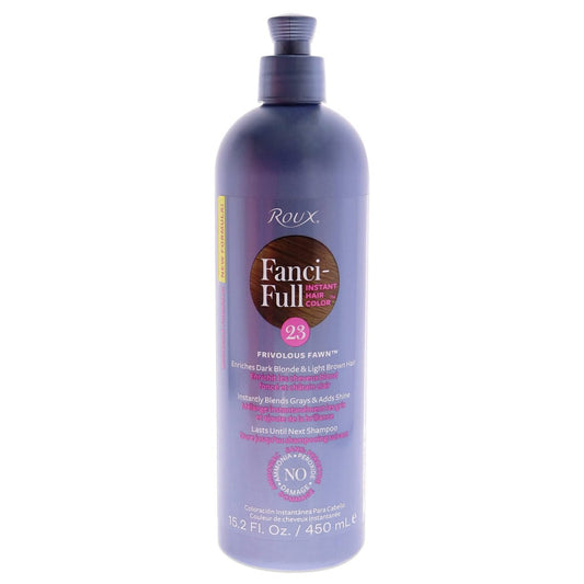 Roux Fanci-Full Instant Hair Color Rinse, 23 Frivolous Fawn - Temporary Hair Color for Gray Blending, 15.2 oz