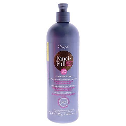 Roux Fanci-Full Instant Hair Color Rinse, 23 Frivolous Fawn - Temporary Hair Color for Gray Blending, 15.2 oz - görsel 2