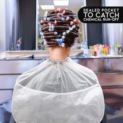 Betty Dain Chemical Neutralizing Cap for Perms & Chemical Treatments – Reusable Vinyl with Leak-Proof Pocket