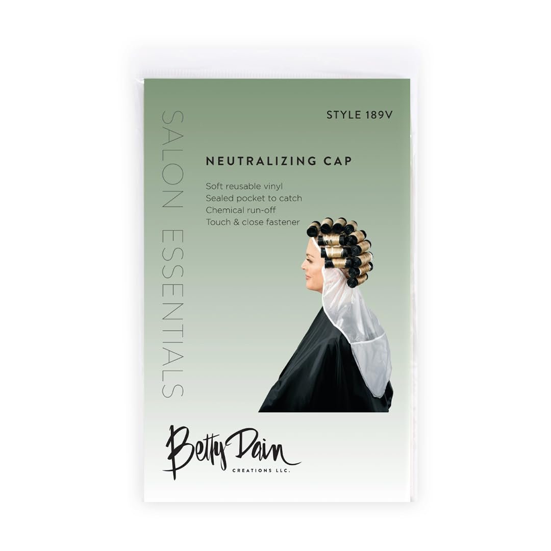 Betty Dain Chemical Neutralizing Cap for Perms & Chemical Treatments – Reusable Vinyl with Leak-Proof Pocket - görsel 11