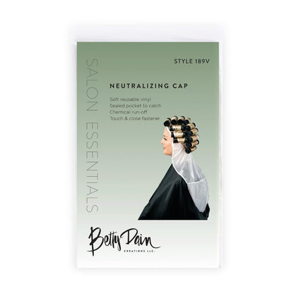 Betty Dain Chemical Neutralizing Cap for Perms & Chemical Treatments – Reusable Vinyl with Leak-Proof Pocket