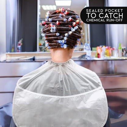 Betty Dain Chemical Neutralizing Cap for Perms & Chemical Treatments – Reusable Vinyl with Leak-Proof Pocket