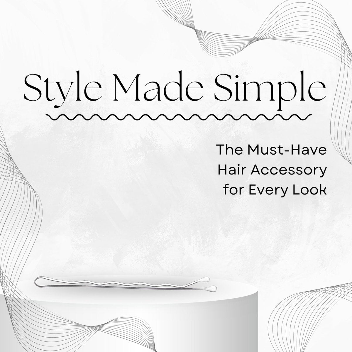Sta-Rite White Bobby Pins - 60 Count for Secure Hair Styling - görsel 7