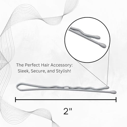 Sta-Rite White Bobby Pins - 60 Count for Secure Hair Styling - görsel 4
