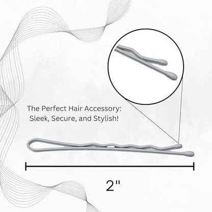 Sta-Rite White Bobby Pins - 60 Count for Secure Hair Styling