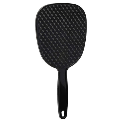Diane Hand Mirror – Standard 1X Magnification Hand Held Mirror, Single Sided Vanity Makeup Mirror for Women, Men, Salon, Barber, Shaving, and Travel, Medium 5" x 11" In Black