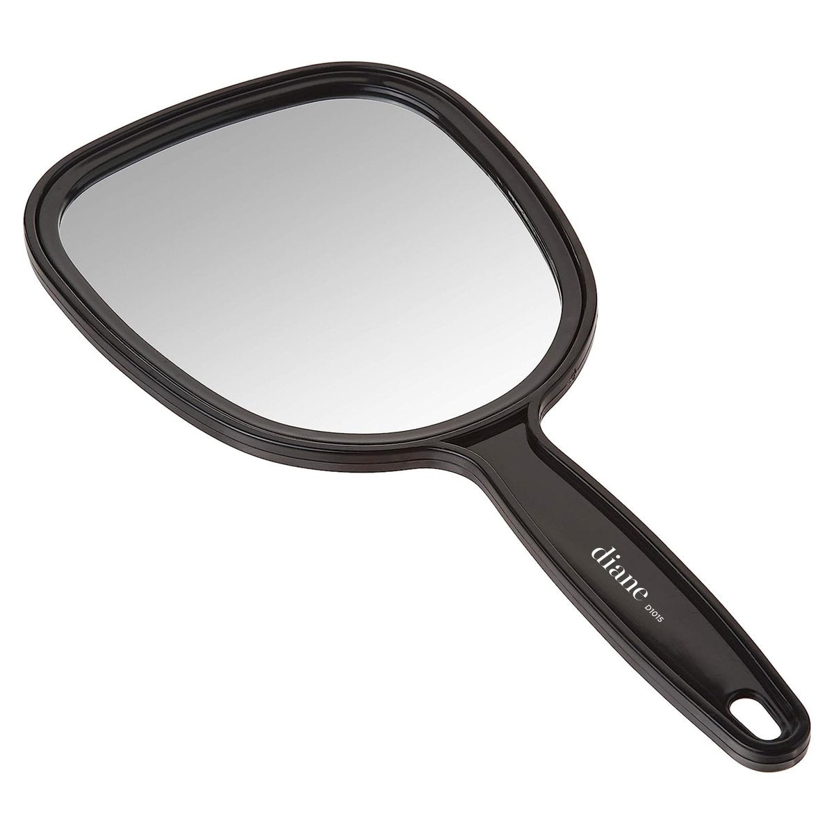 Diane Hand Mirror – Standard 1X Magnification Hand Held Mirror, Single Sided Vanity Makeup Mirror for Women, Men, Salon, Barber, Shaving, and Travel, Medium 5" x 11" In Black - görsel 7