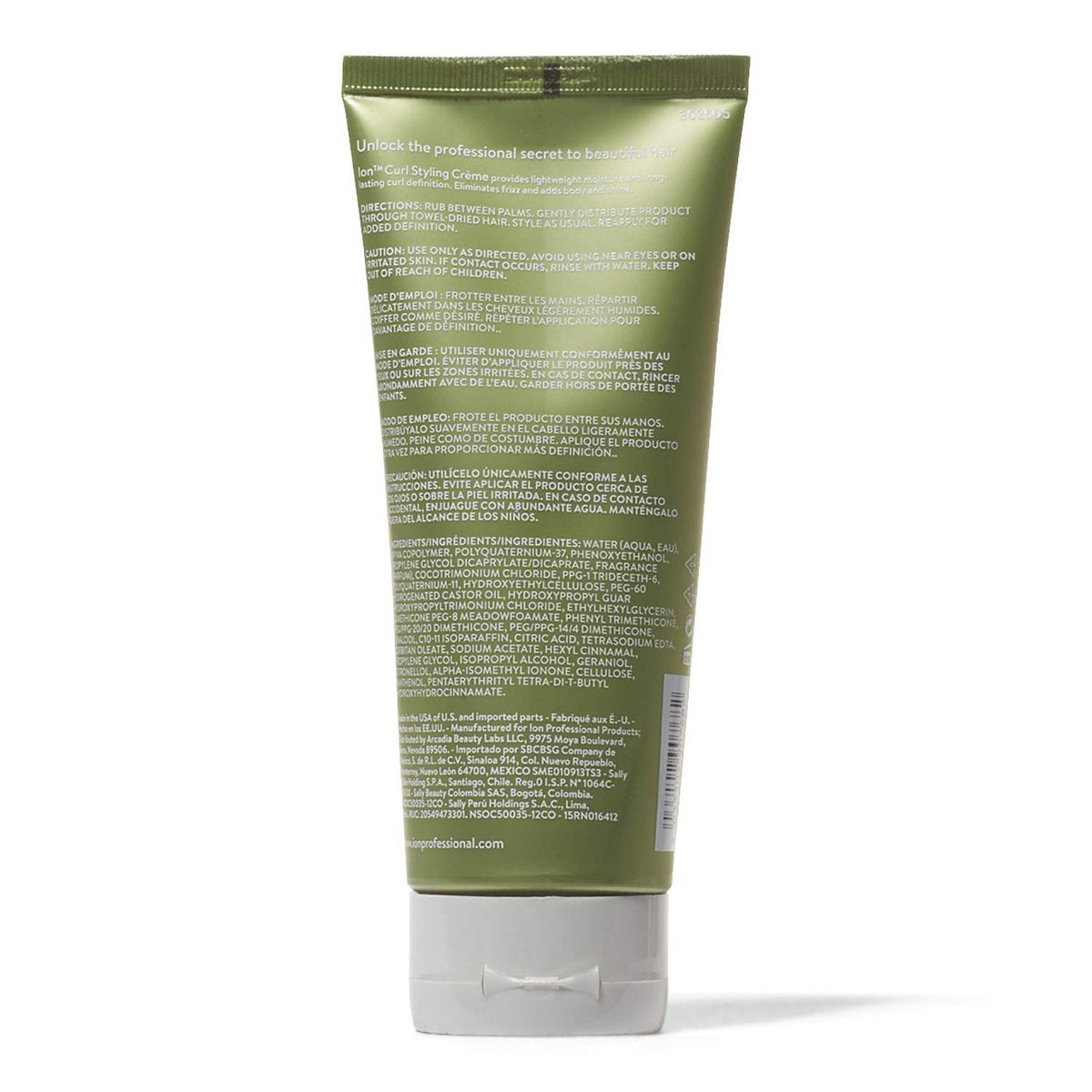 ion Curl Styling Creme – 6 oz Moisturizing Curl Cream for Defined, Frizz-Free Curls Avelisse