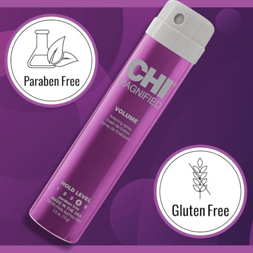 CHI Magnified Volume Finishing Hair Spray - Boosts Volume & Body for Maximum Fullness, Builds Resilience & Strength & Adds Shine, 2.6 oz - görsel 12