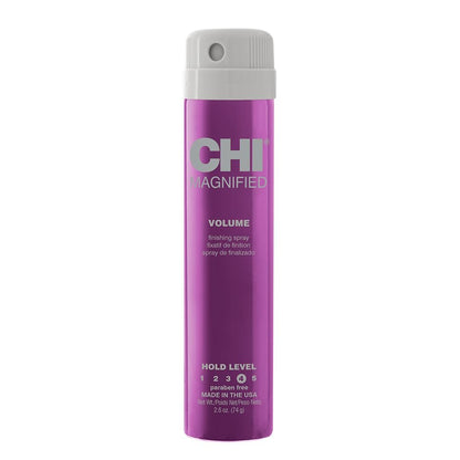 CHI Magnified Volume Finishing Hair Spray - Boosts Volume & Body for Maximum Fullness, Builds Resilience & Strength & Adds Shine, 2.6 oz