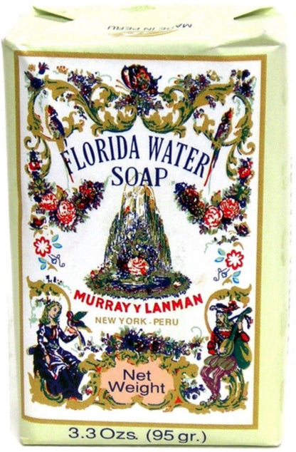 Florida Water Bar Soap 3.3 oz (Pack of 2) - Classic Scent, Gentle Cleansing