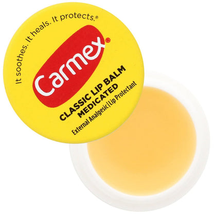 Carmex Classic Lip Balm Medicated, 0.25 oz (Pack of 5)