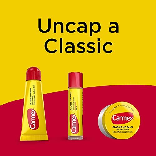 Carmex Classic Lip Balm Medicated, 0.25 oz (Pack of 5) - görsel 6