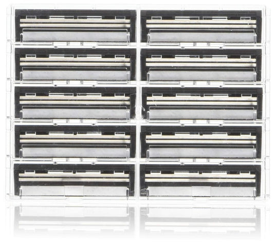 Personna Twin 2 Razor Blades - 100 Count (10 Packs of 10) Compatible with Trac II System Avelisse