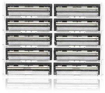 Personna Twin 2 Razor Blades - 100 Count (10 Packs of 10) Compatible with Trac II System Avelisse
