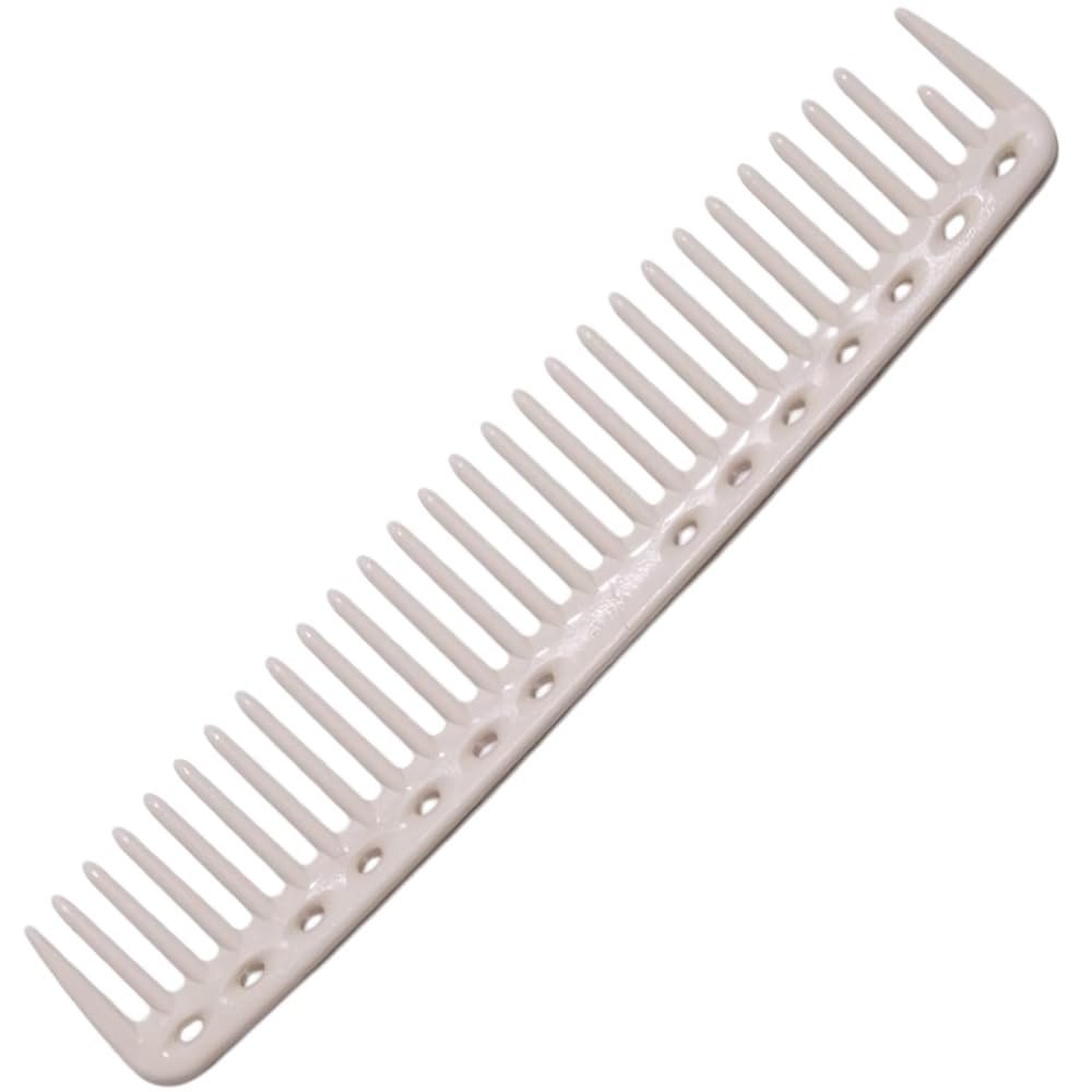 YS Park 452 Round Tooth Cutting Comb - White (9 Inch) - Professional Hairdressing Comb - görsel 1