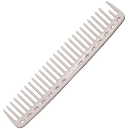 YS Park 452 Round Tooth Cutting Comb - White (9 Inch) - Professional Hairdressing Comb