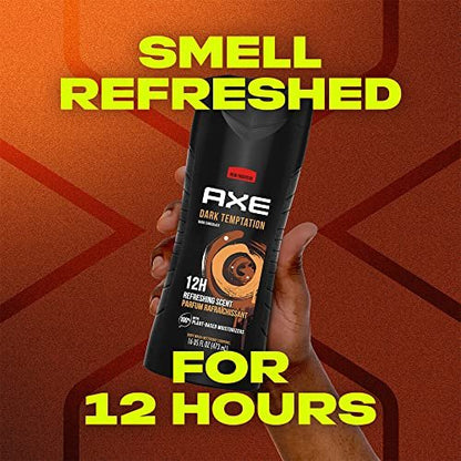 AXE Dark Temptation Shower Gel 3-Pack - 8.45 oz (250 ml) Each Avelisse