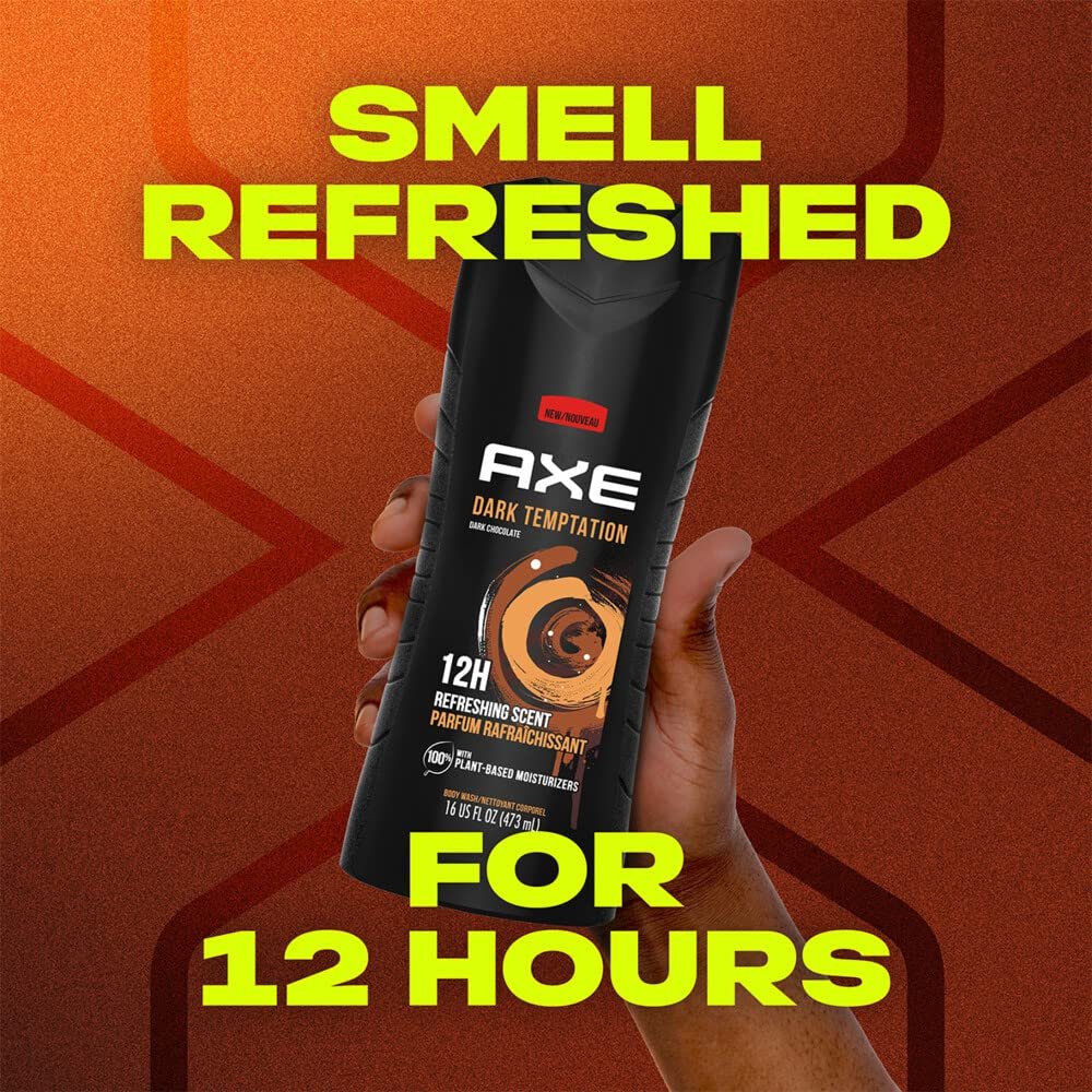 AXE Dark Temptation Shower Gel 3-Pack - 8.45 oz (250 ml) Each Avelisse