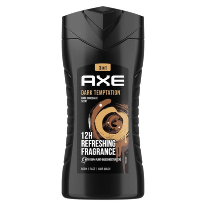 AXE Dark Temptation Shower Gel 3-Pack - 8.45 oz (250 ml) Each Avelisse