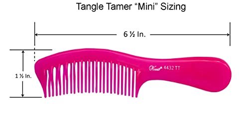 Krest Teal Tangle Tamer Curved Tooth Comb – Gentle Detangling for All Hair Types - görsel 5