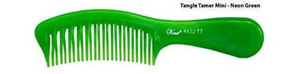 Krest Teal Tangle Tamer Curved Tooth Comb – Gentle Detangling for All Hair Types