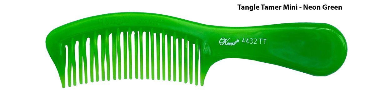 Krest Teal Tangle Tamer Curved Tooth Comb – Gentle Detangling for All Hair Types - görsel 6