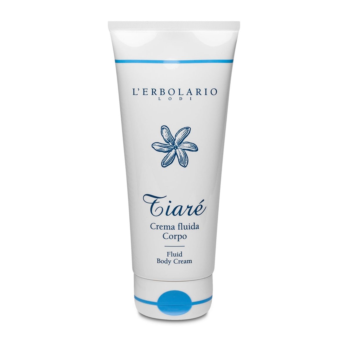 L’Erbolario Fluid Body Cream – Moisturizing Body Butter with Shea Butter & Coconut Milk for Even Tone – Tiaré Scent – 6.7 oz - görsel 1