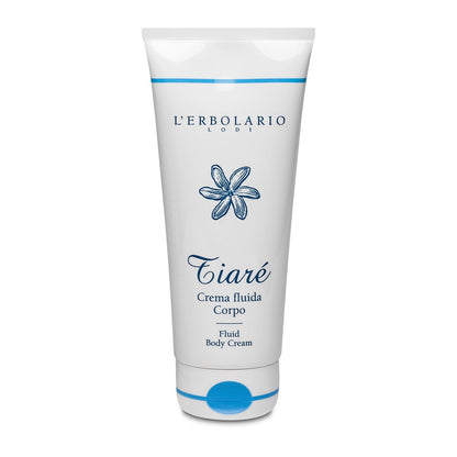 L’Erbolario Fluid Body Cream – Moisturizing Body Butter with Shea Butter & Coconut Milk for Even Tone – Tiaré Scent – 6.7 oz