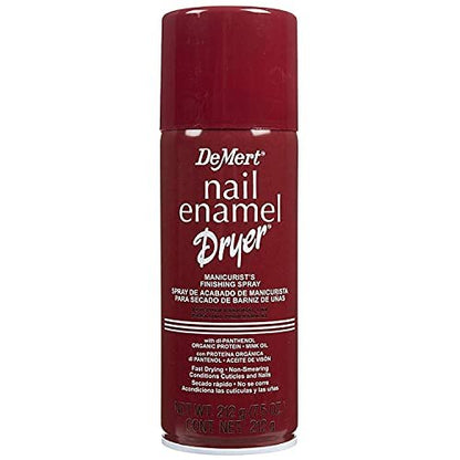 DEMERT Nail Enamel Dryer Finishing Spray – Quick-Dry Top Coat for Flawless Nails